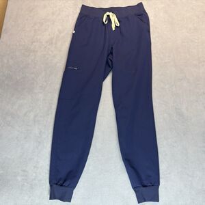 FIGS Zamora Jogger Scrub Pants Womens Size S/T Small TALL Navy Blue 31" Inseam